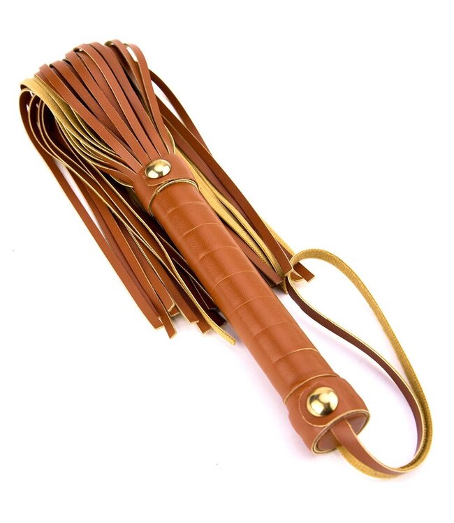 Dreamtoys BLAZE ELITE FLOGGER COGNAC VEGAN LEATHER
