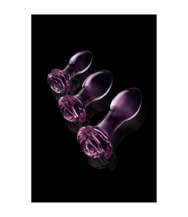 Dreamtoys GLAZE GLASS ROSEBUD ANAL TRAINING SET