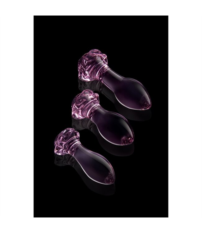 Dreamtoys GLAZE GLASS ROSEBUD ANAL TRAINING SET