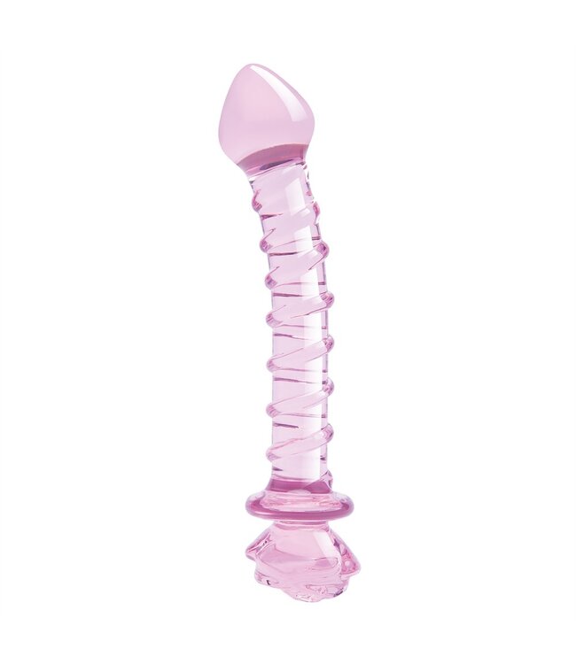 Dreamtoys GLAZE GLASS ROSEBUD SPIRAL G-SPOT DILDO