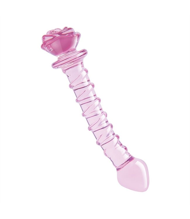 Dreamtoys GLAZE GLASS ROSEBUD SPIRAL G-SPOT DILDO