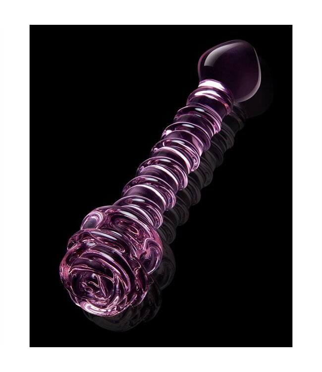 Dreamtoys GLAZE GLASS ROSEBUD SPIRAL G-SPOT DILDO