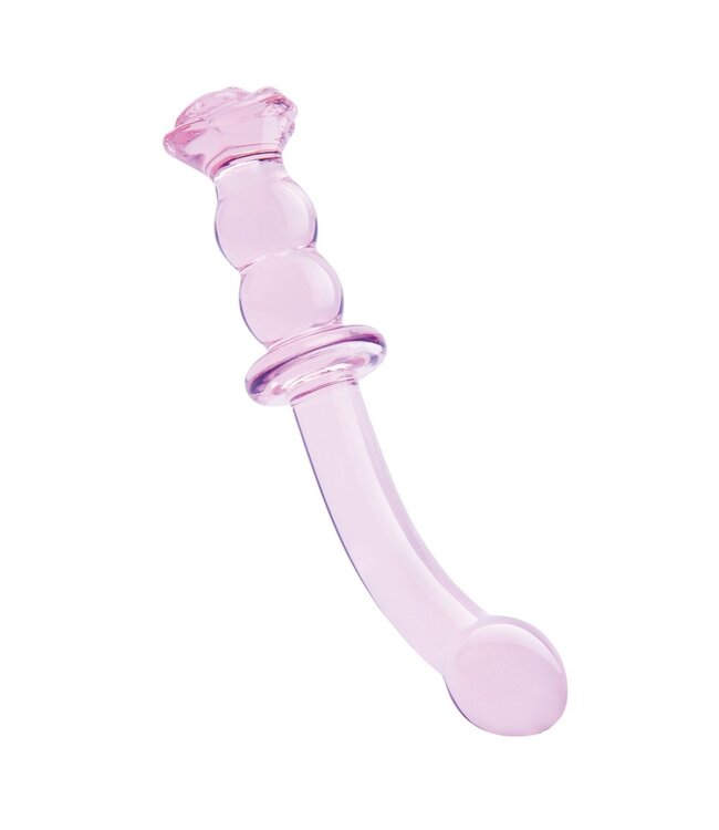 Dreamtoys GLAZE GLASS ROSEBUD G-SPOT DILDO