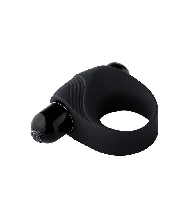 Dreamtoys RAMROD VIBRATING COCKRING WITH BIG BULLET BLACK