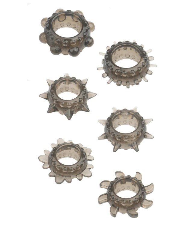 Dreamtoys MENZSTUFF 6PC STRETCHABLE RING SET