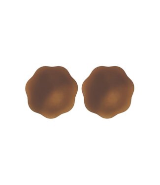 Peekaboo PEEKABOOS SELF ADHESIVE SILICONE NIPPLE COVERS, BROWN