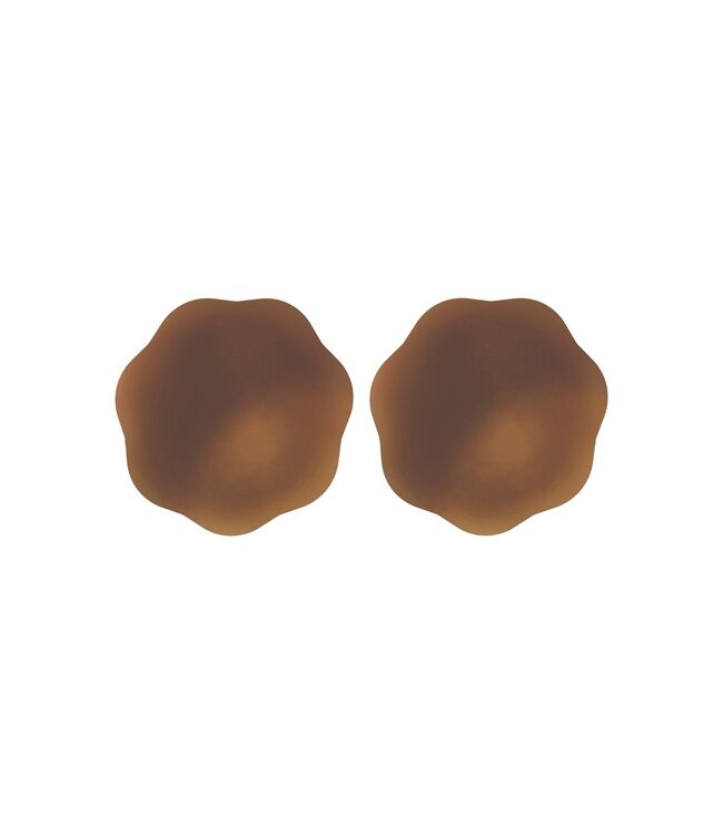 Peekaboo PEEKABOOS SELF ADHESIVE SILICONE NIPPLE COVERS, BROWN