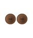 Peekaboo PEEKABOOS SILICONE PIERCED NIPPLE COVERS, BROWN