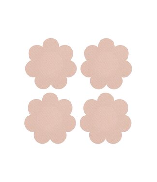 Peekaboo PEEKABOOS SELF ADHESIVE SATIN NIPPLE COVERS, NUDE