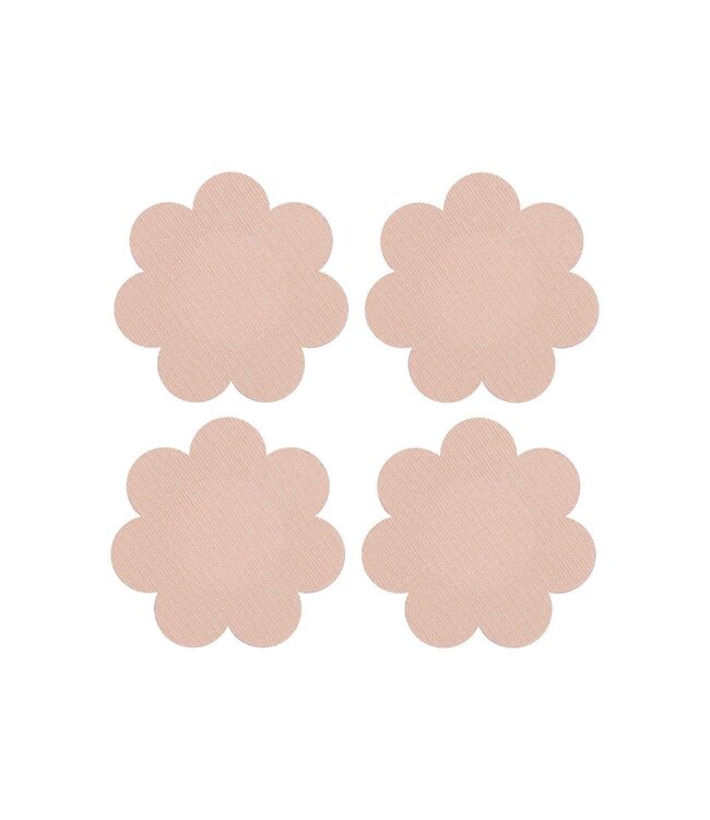 Peekaboo PEEKABOOS SELF ADHESIVE SATIN NIPPLE COVERS, NUDE