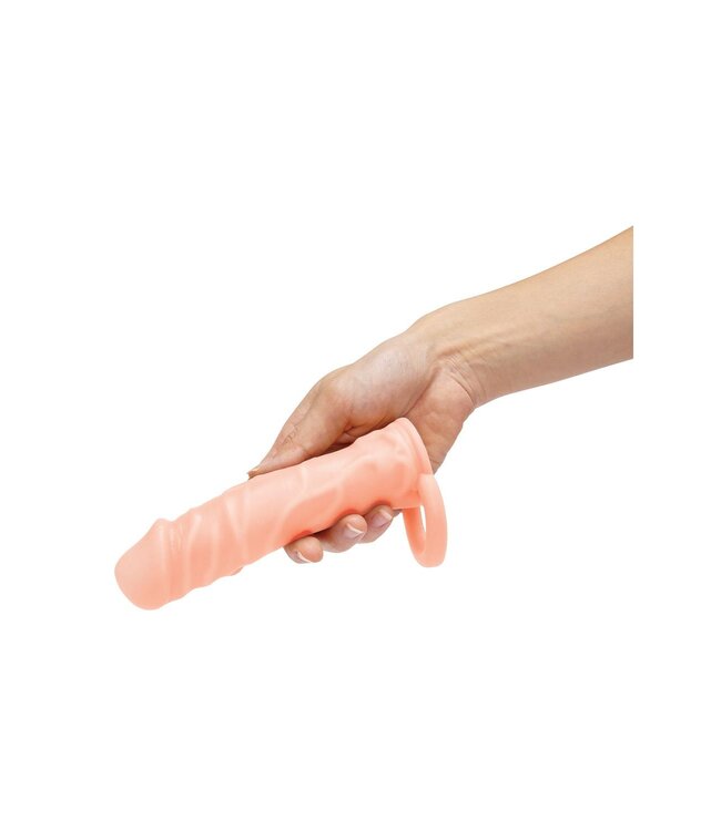 Size-Up SIZE UP SILICONE REALISTIC PENIS EXTENDER WITH BALL LOOP FLESH