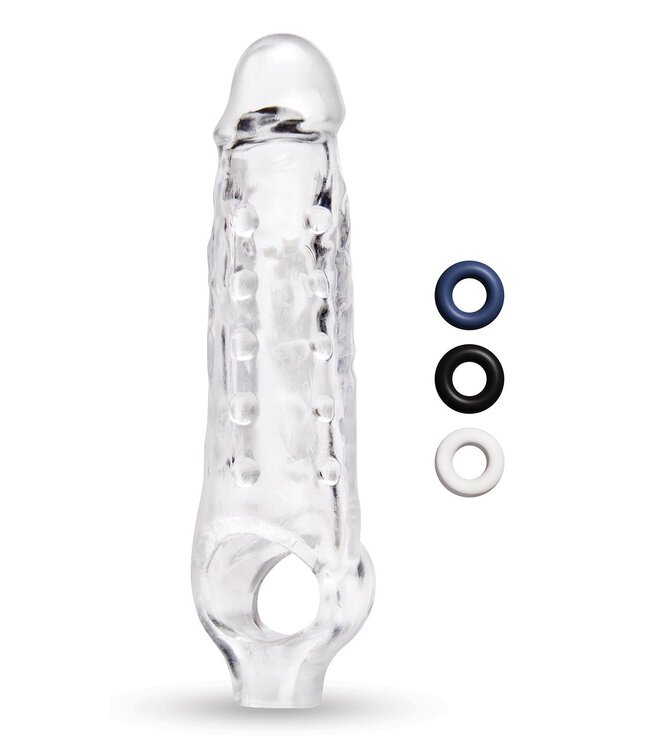 Size-Up SIZE UP CLEAR VIEW STUDDED PENIS EXTENDER WITH BALL LOOP