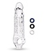 Size-Up SIZE UP CLEAR VIEW STUDDED PENIS EXTENDER WITH BALL LOOP