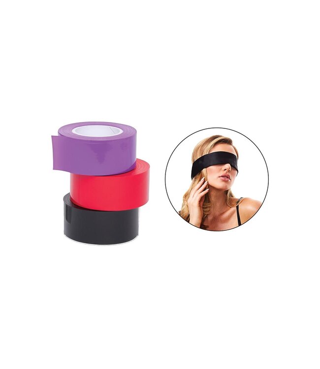 Whipsmart WHIPSMART 150 FT BONDAGE TAPE WITH SILKY BLINDFOLD