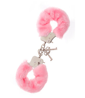 Dreamtoys DREAM TOYS HANDCUFFS WITH PLUSH PINK