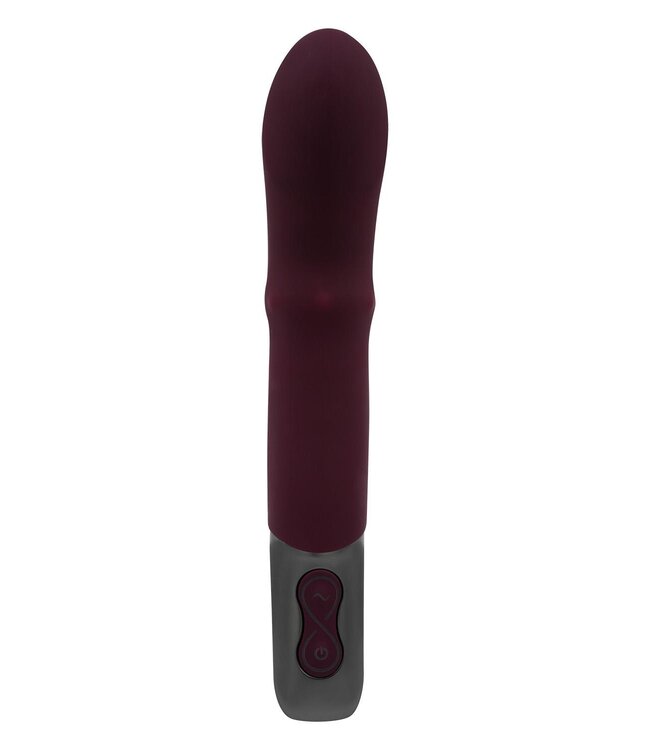 NMC NMC 7 INCH SILICONE RECHARGEABLE VIBRATOR RUBINE RED