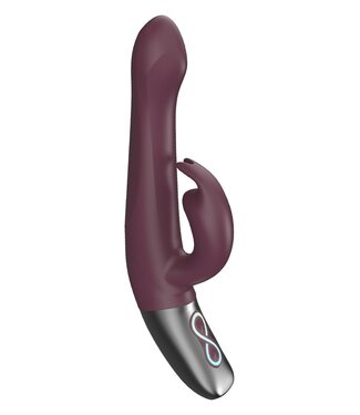 NMC NMC 8.5 INCH SILICONE RECHARGEABLE VIBRATOR RUBINE RED