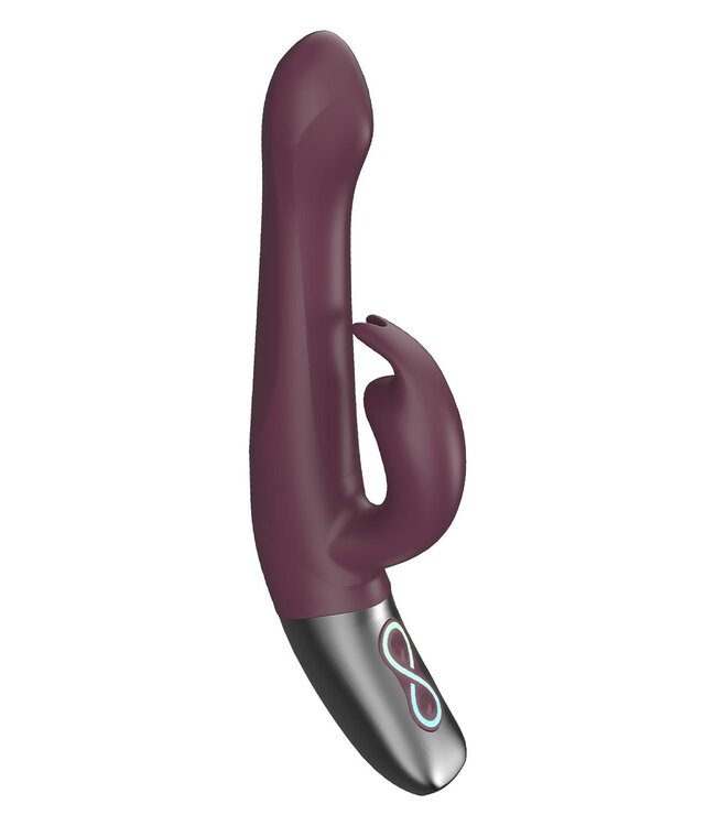 NMC NMC 8.5 INCH SILICONE RECHARGEABLE VIBRATOR RUBINE RED