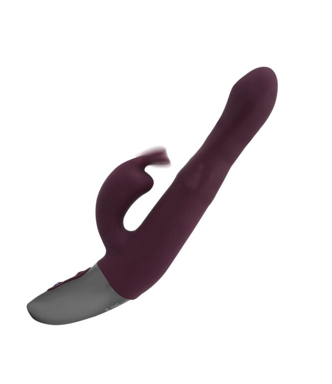 NMC NMC 8.5 INCH SILICONE RECHARGEABLE VIBRATOR RUBINE RED