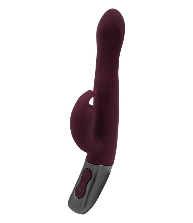 NMC NMC 8.5 INCH SILICONE RECHARGEABLE VIBRATOR RUBINE RED
