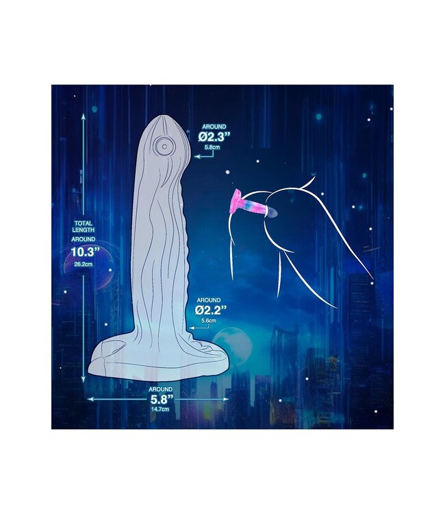 NMC NMC 8.5 INCH SILICONE MONSTER DILDO