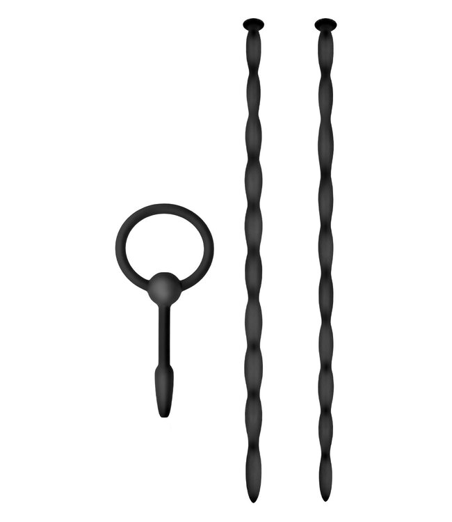 NMC NMC 3 IN 1 SILICONE URETHRAL SOUND KIT SET BLACK