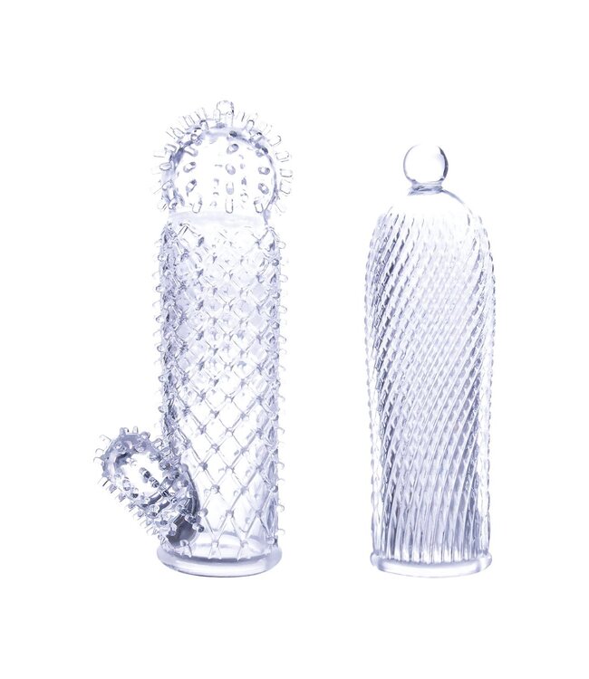 NMC NMC 2 SEDUCTIVE TICKLER SLEEVES SET CLEAR