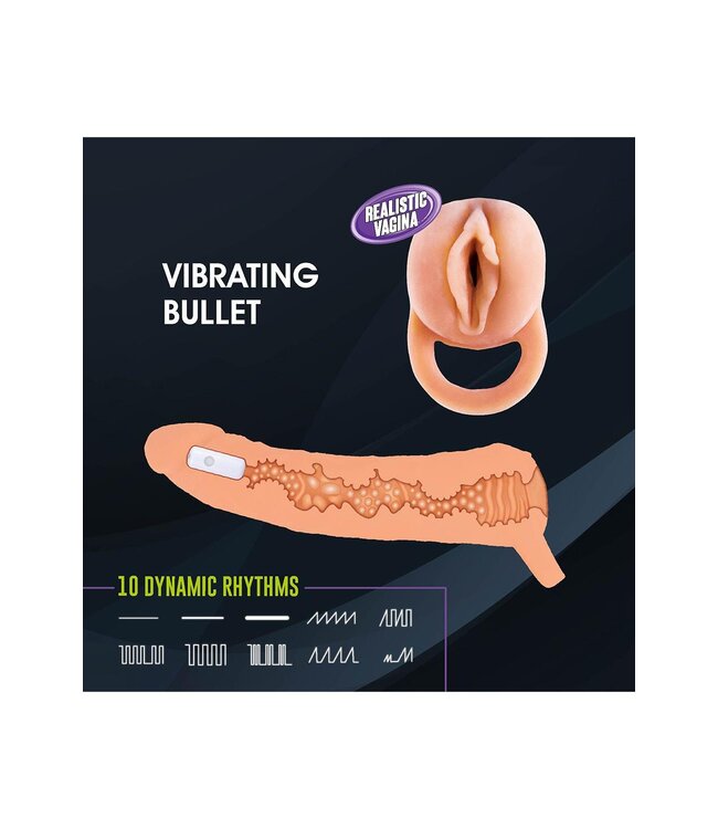 NMC NMC 9 INCH TPE EXTENSION SLEEVE WITH REMOTE CONTROL BULLET