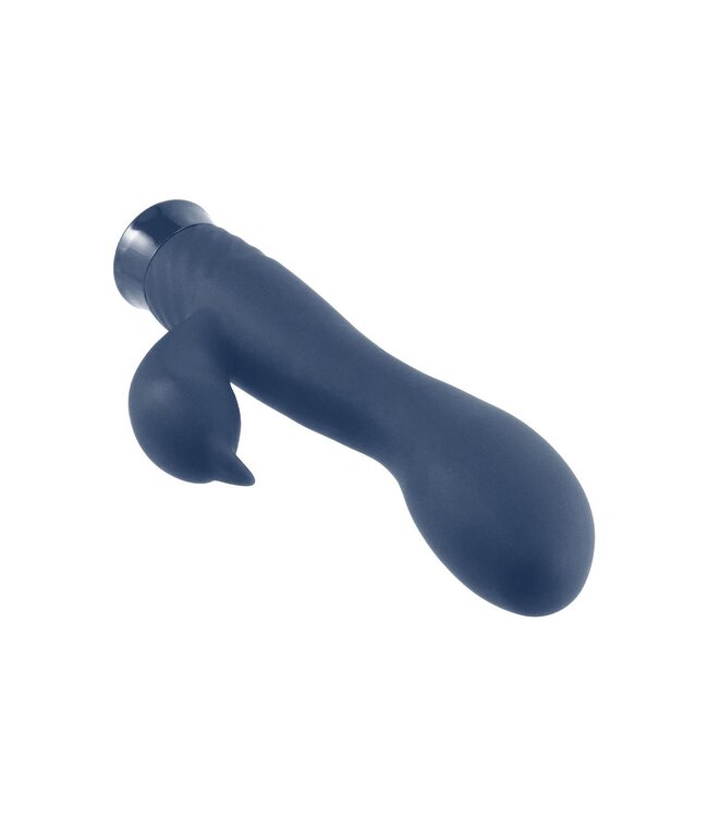 NMC NMC 6.5 INCH RECHARGEABLE SILICONE 10 FUNCTIONS SPEED VIBRATOR BLUE