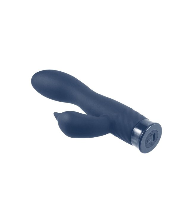 NMC NMC 6.5 INCH RECHARGEABLE SILICONE 10 FUNCTIONS SPEED VIBRATOR BLUE