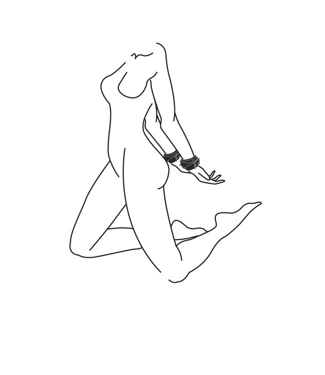 Easytoys Fetish Collection Easytoys Fetish - Kunstlederen Handboeien - Zwart