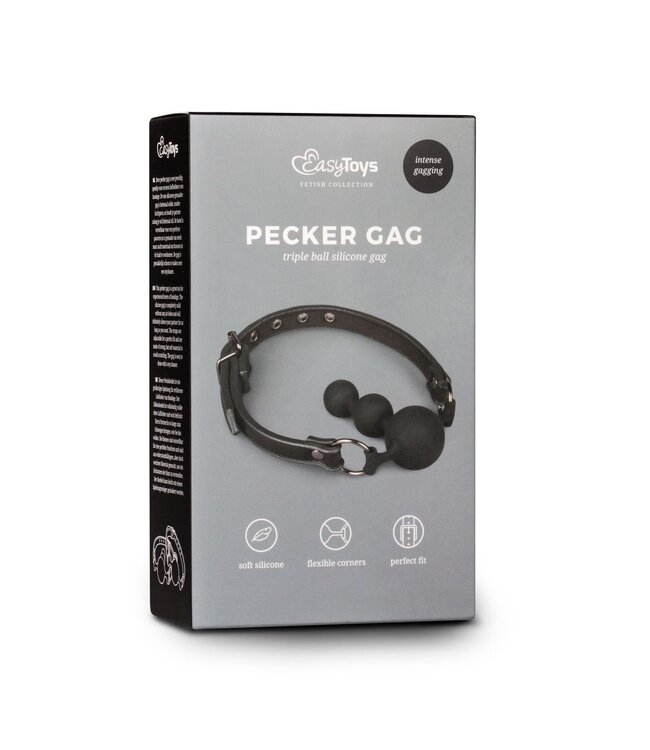 Easytoys Fetish Collection Easytoys Fetish - Balknevel met siliconen kralen - Zwart