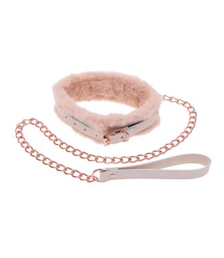 Sportsheets Sportsheets – S&M Peaches ‘n CreaMe Bont Halsband & Lijn – Crème