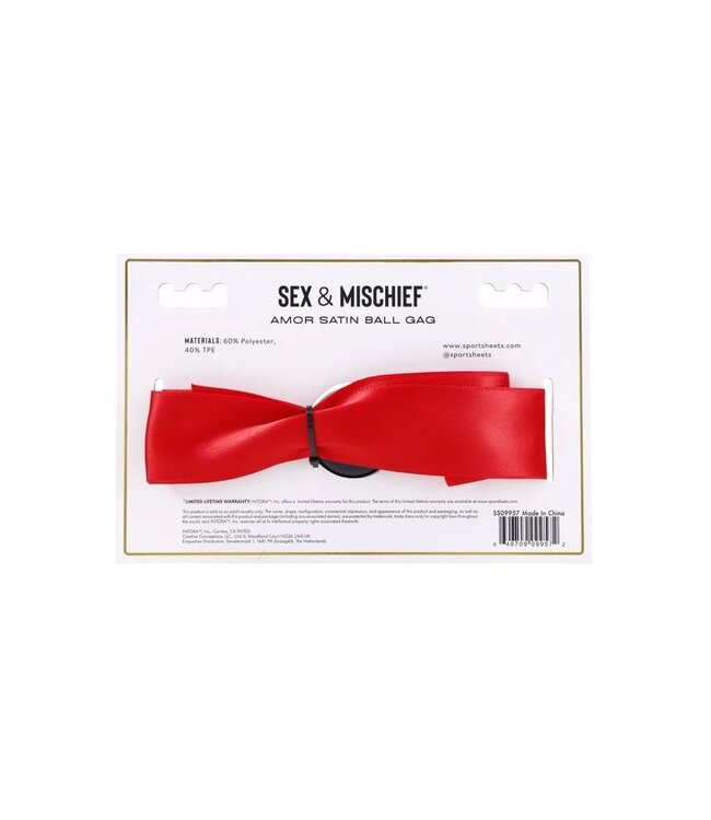Sportsheets Sportsheets - Sex & Mischief Amor Satin Ball Gag
