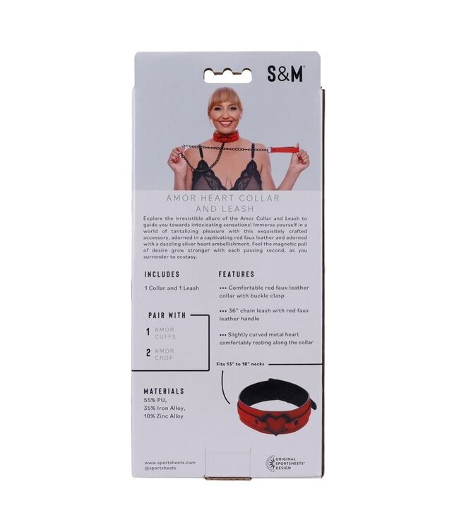 Sportsheets Sportsheets - Sex & Mischief Amor  Collar and Leash