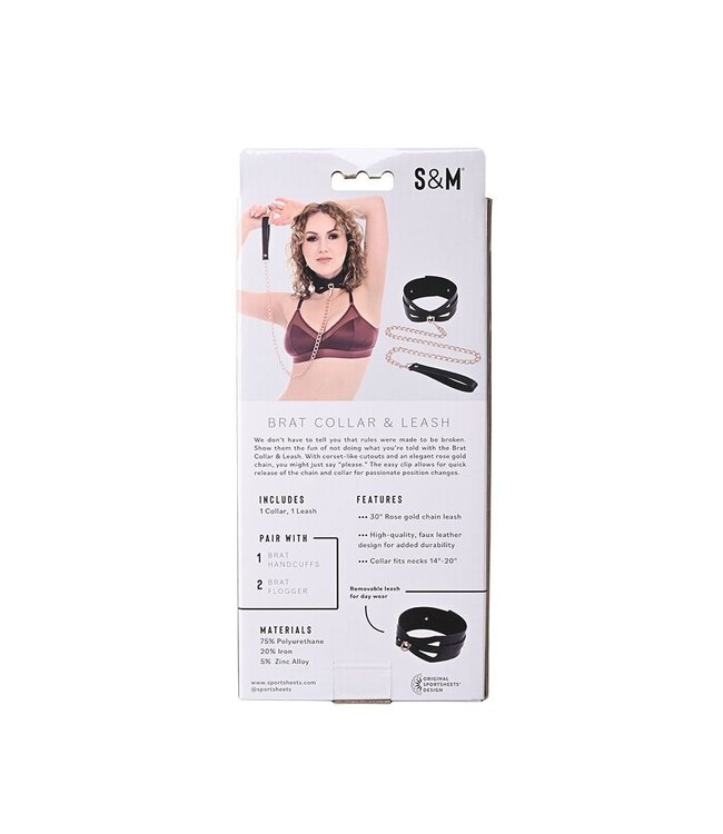 Sportsheets Sportsheets - Sex & Mischief Brat Collar & Leash