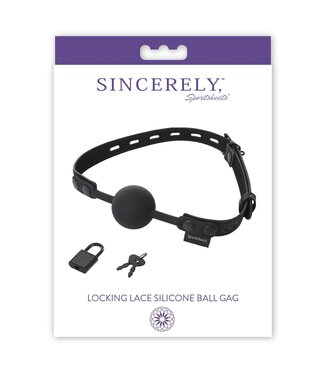 Sportsheets Sportsheets - Sincerely Locking Lace Silicone Ball Gag