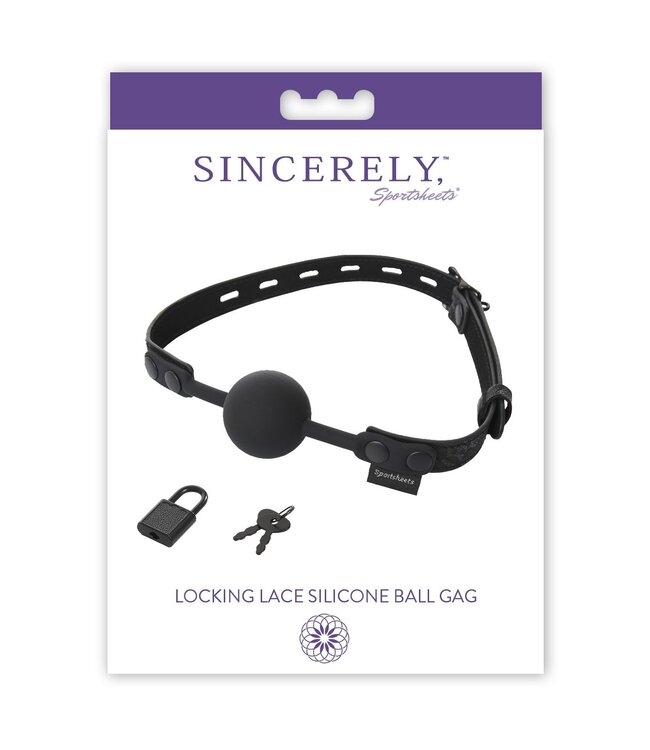 Sportsheets Sportsheets - Sincerely Locking Lace Silicone Ball Gag