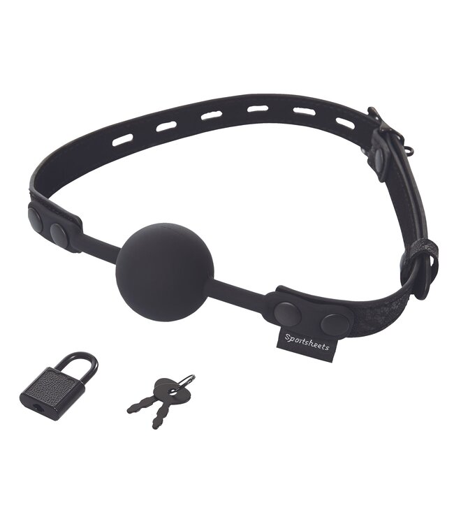 Sportsheets Sportsheets - Sincerely Locking Lace Silicone Ball Gag