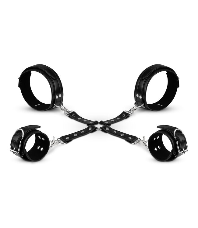 Bedroom Fantasies Bedroom Fantasies - Bondageharnas Handboeien en Hogtie Set - Zwart