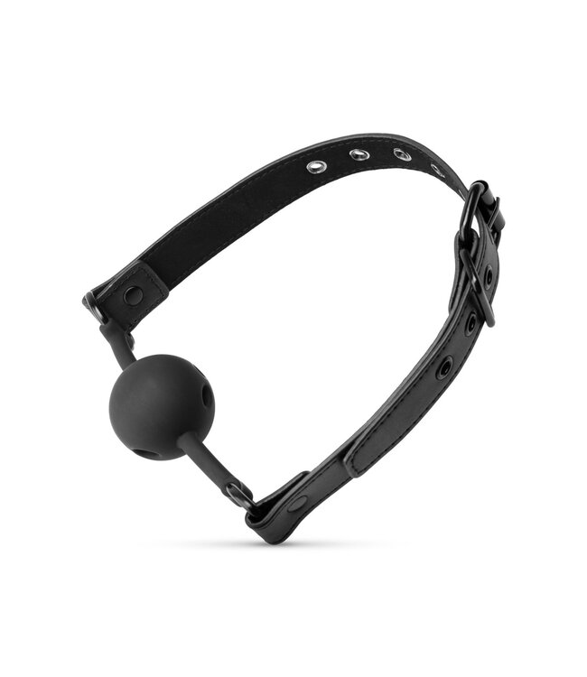 Bedroom Fantasies Open Siliconen Ball Gag - Zwart