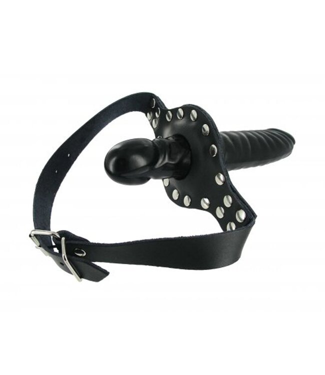 XR Brands Strict Leather - Dildo mondstuk met riem