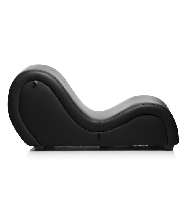 XR Brands Kinky Seks Sofa Met Boeien en Positie Kussens - Zwart