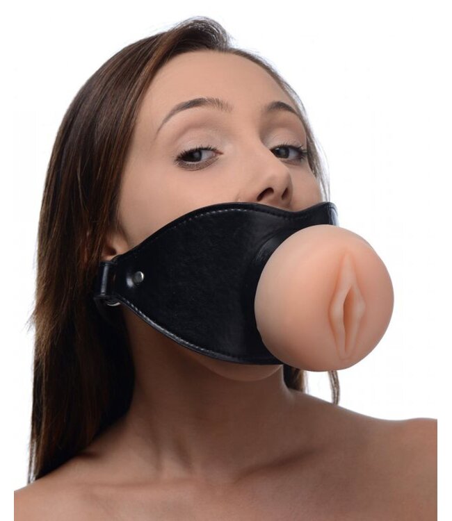 XR Brands Pussy Face Vagina Gag