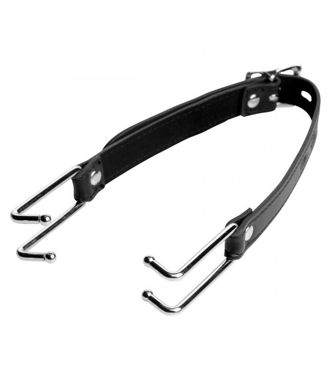 XR Brands Metalen Mondspreider Met Kunstleren Band