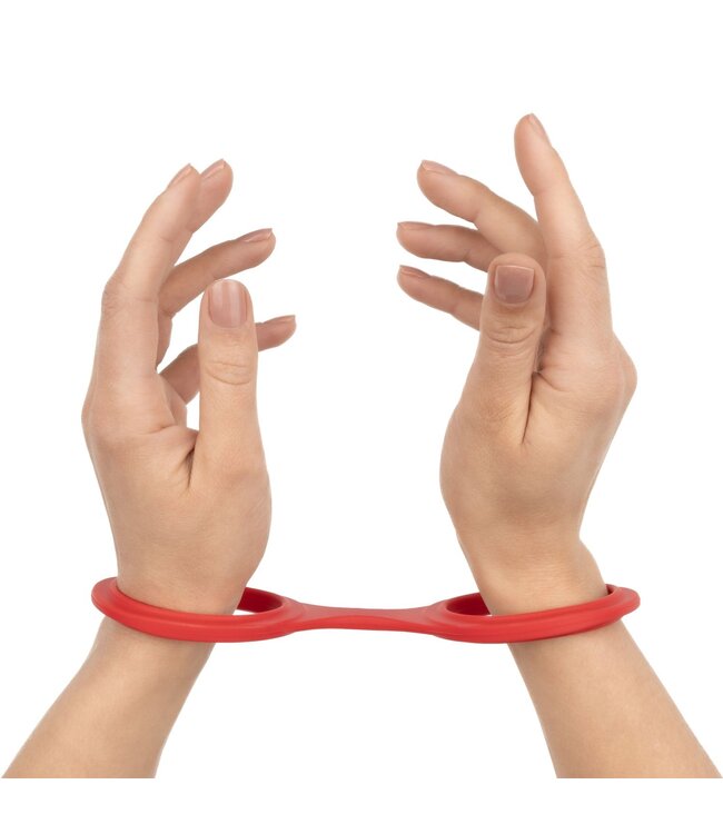 Easytoys Online Only EasyToys - Flexibele siliconen handboeien - Rood