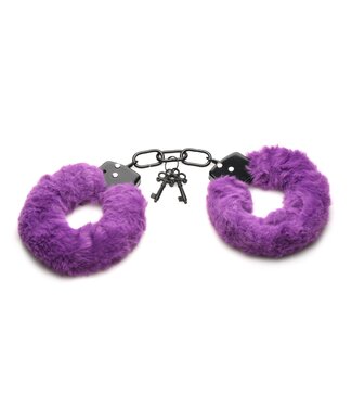 XR Brands XR Brands - Cuffed In Fur Handboeien - Paars