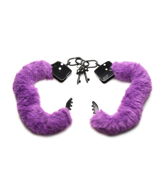 XR Brands XR Brands - Cuffed In Fur Handboeien - Paars
