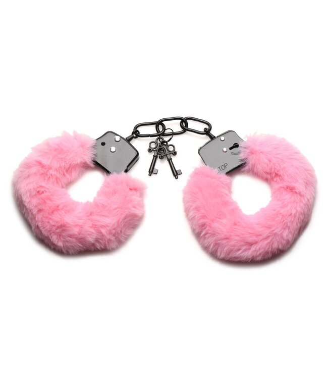 XR Brands XR Brands - Cuffed in Fur Handboeien - Roze