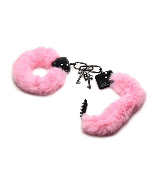XR Brands XR Brands - Cuffed in Fur Handboeien - Roze